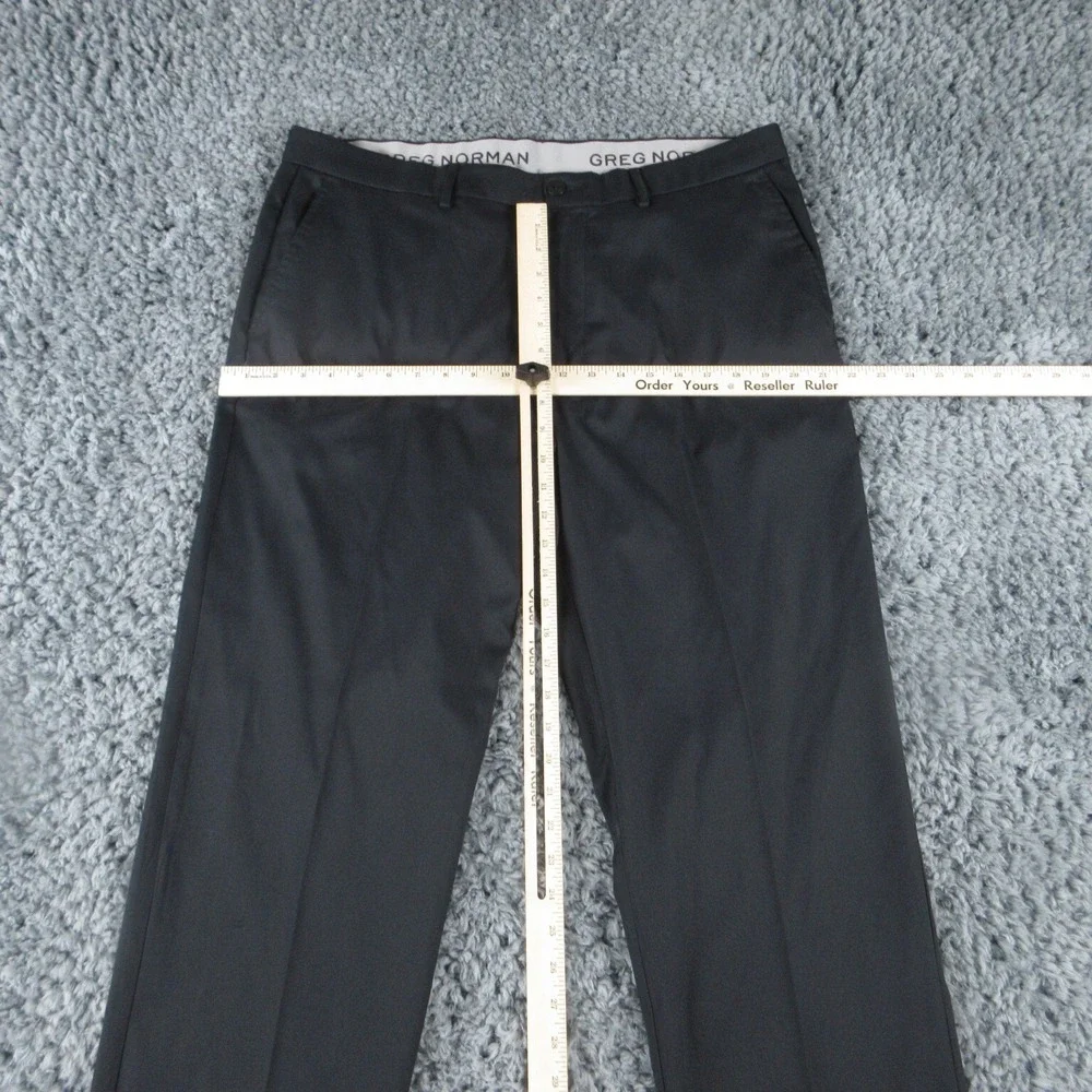 Greg Norman Pants Mens 36x30 Black Attack Life Golf Chino 37x28.5*